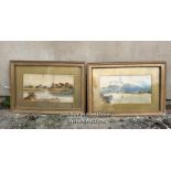 A PAIR OF VICTORIAN WATERCOLOURS OF SCOTTISH LOCHS, SIGNED E.EARP, 52CM (H) X 74CM (W) /