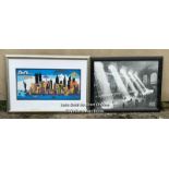 NEW YORK GRAND CENTRAL STATION PHOTOGRAPHIC PRINT AND ONE ORIGINAL WATER COLOUR, 89CM / COLLECTION