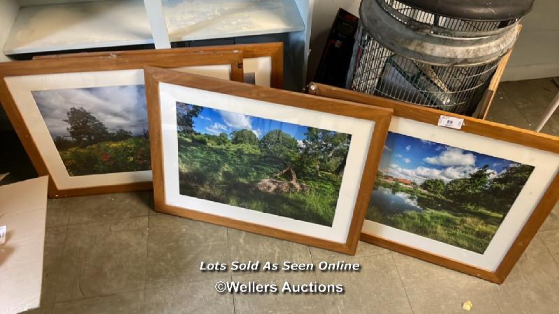 4X FRAMED AND GLAZED PRINTS OF OUTDOOR SCENERY, 80CM (W) X 60CM (H) / COLLECTION LOCATION: OLD