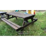 PUB GARDEN PICNIC BENCH, 80CM (H) X 180CM (L) X 150CM (D) / COLLECTION LOCATION: OLD WOKING DISTRICT