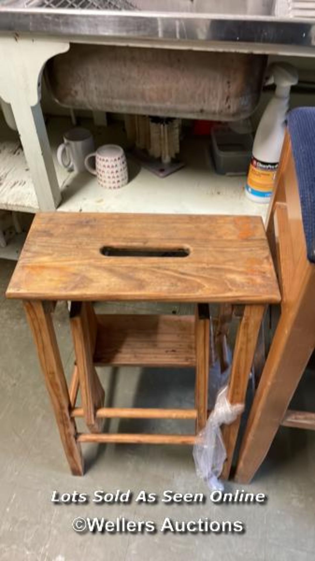 2X STOOLS, LARGEST 78CM (H) / COLLECTION LOCATION: OLD WOKING DISTRICT RECREATION CLUB, 33 WESTFIELD - Image 4 of 4