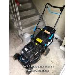 MACALLISTER PETROL LAWNMOWER WITH BRIGGS AND STRATTON 300E PRIME AND PULL MOTOR / COLLECTION