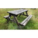 PUB GARDEN PICNIC BENCH, 75CM (H) X 146CM (L) X 127CM (D) / COLLECTION LOCATION: OLD WOKING DISTRICT