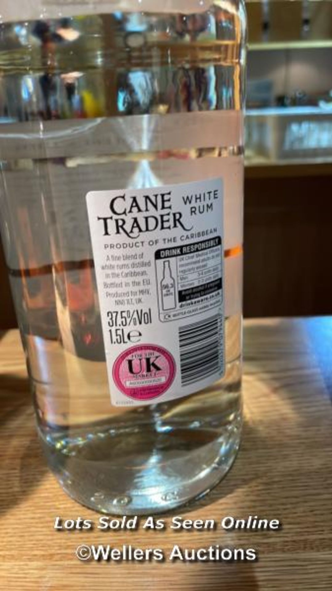 CANE TRADER WHITE RUM, 1.5L, 37.5% VOL / COLLECTION LOCATION: OLD WOKING DISTRICT RECREATION CLUB, - Image 3 of 3