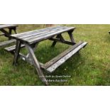 PUB GARDEN PICNIC BENCH, 75CM (H) X 146CM (L) X 127CM (D) / COLLECTION LOCATION: OLD WOKING DISTRICT