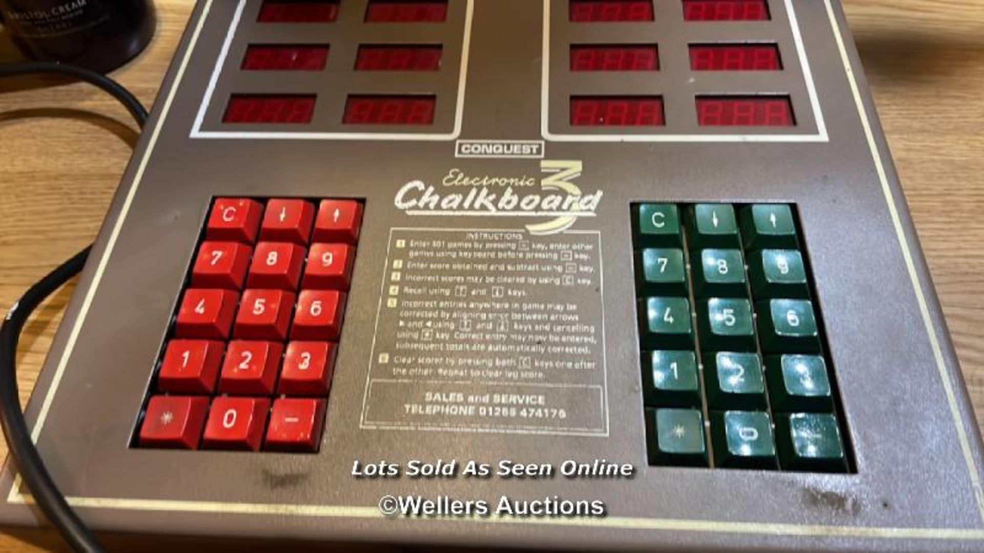 CONQUEST ELECTRONIC 3 CHALKBOARD, DART SCORE BOARD / COLLECTION LOCATION: OLD WOKING DISTRICT - Image 2 of 3