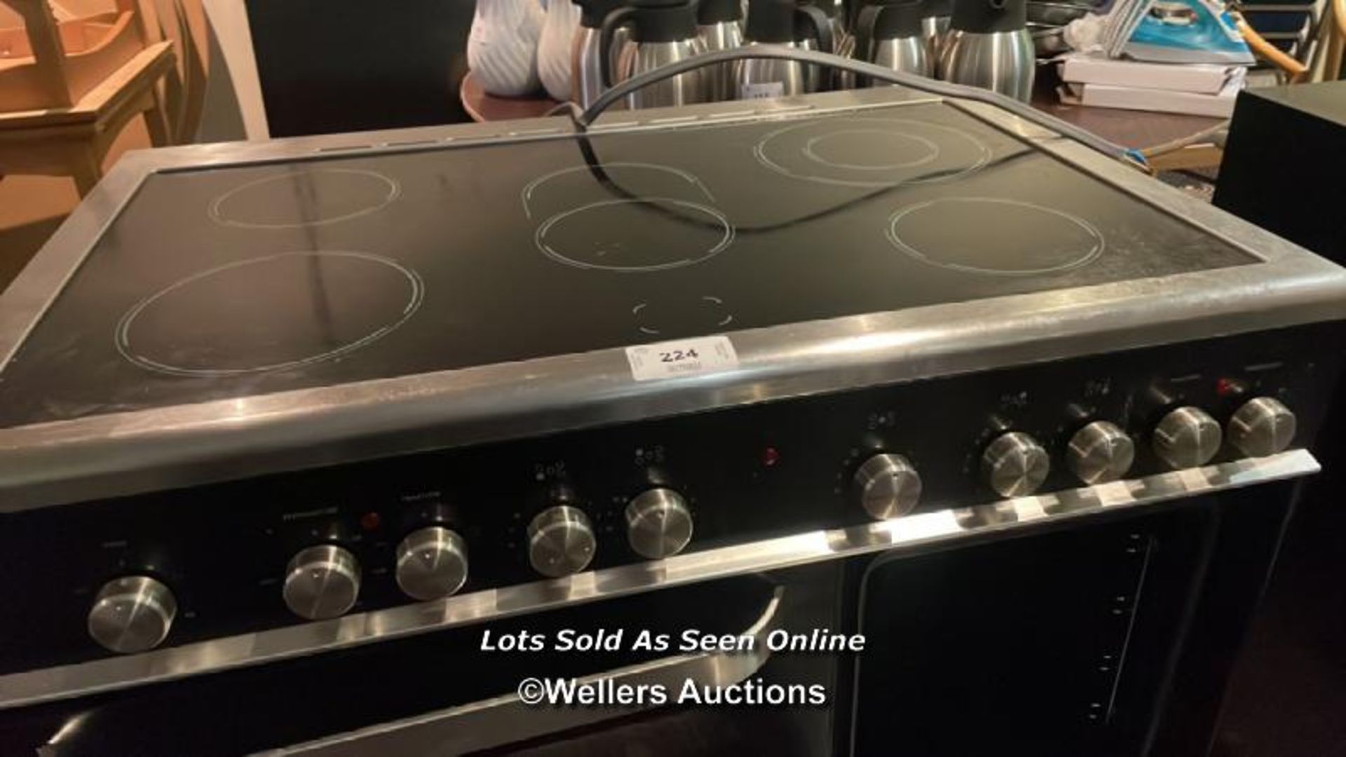 KENWOOD 5-BURNER INDUCTION COOKER, 92CM (H) X 90CM (W) X 69CM (D), PLUG HAS BEEN CUT / COLLECTION - Image 5 of 5