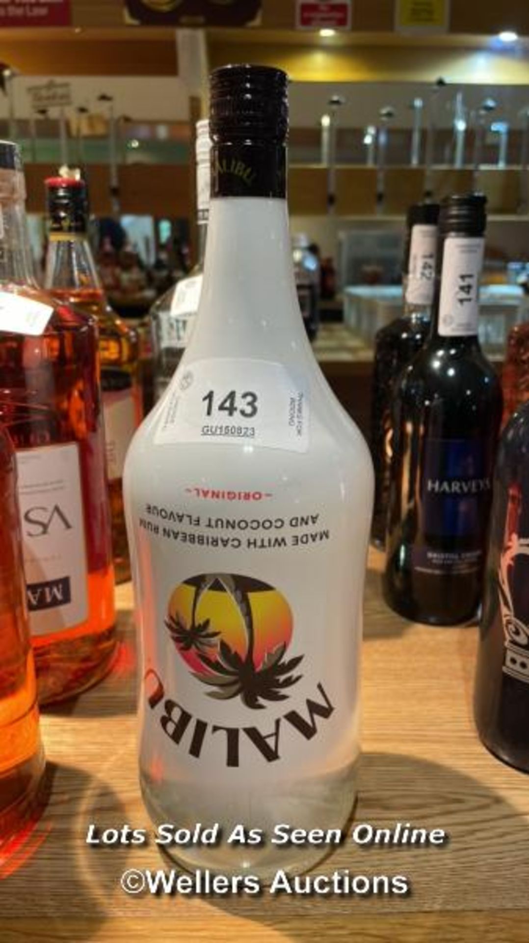 MALIBU ORIGINAL CARRIBEAN WHITE RUM, 1.5L, 21% VOL / COLLECTION LOCATION: OLD WOKING DISTRICT