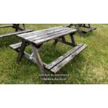 PUB GARDEN PICNIC BENCH, 75CM (H) X 146CM (L) X 127CM (D) / COLLECTION LOCATION: OLD WOKING DISTRICT