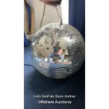 DISCO BALL, APPROX 40CM (H) / COLLECTION LOCATION: OLD WOKING DISTRICT RECREATION CLUB, 33 WESTFIELD