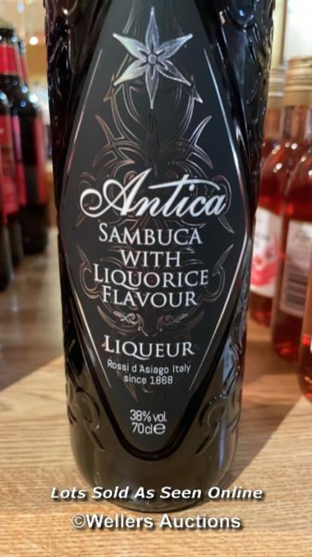 ANTICA SAMBUCA WITH LIQUORICE FLAVOUR LIQUER, 700ML, 38% VOL / COLLECTION LOCATION: OLD WOKING - Image 2 of 2