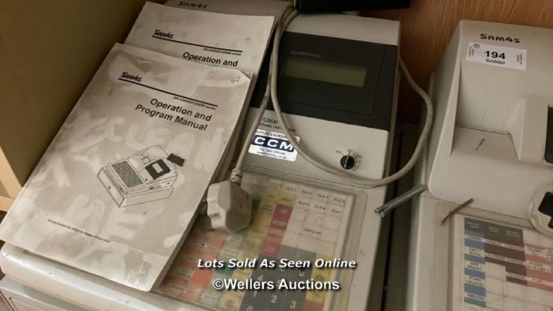 2X SAM4S ER-5200M ELECTRONIC CASH REGISTERS WITH KEYS / COLLECTION LOCATION: OLD WOKING DISTRICT - Image 3 of 3