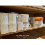 LARGE QUANTITY OF TILL ROLLS, APPROX. 30-40 ROLLS OF DIFFERENT SIZES / COLLECTION LOCATION: OLD