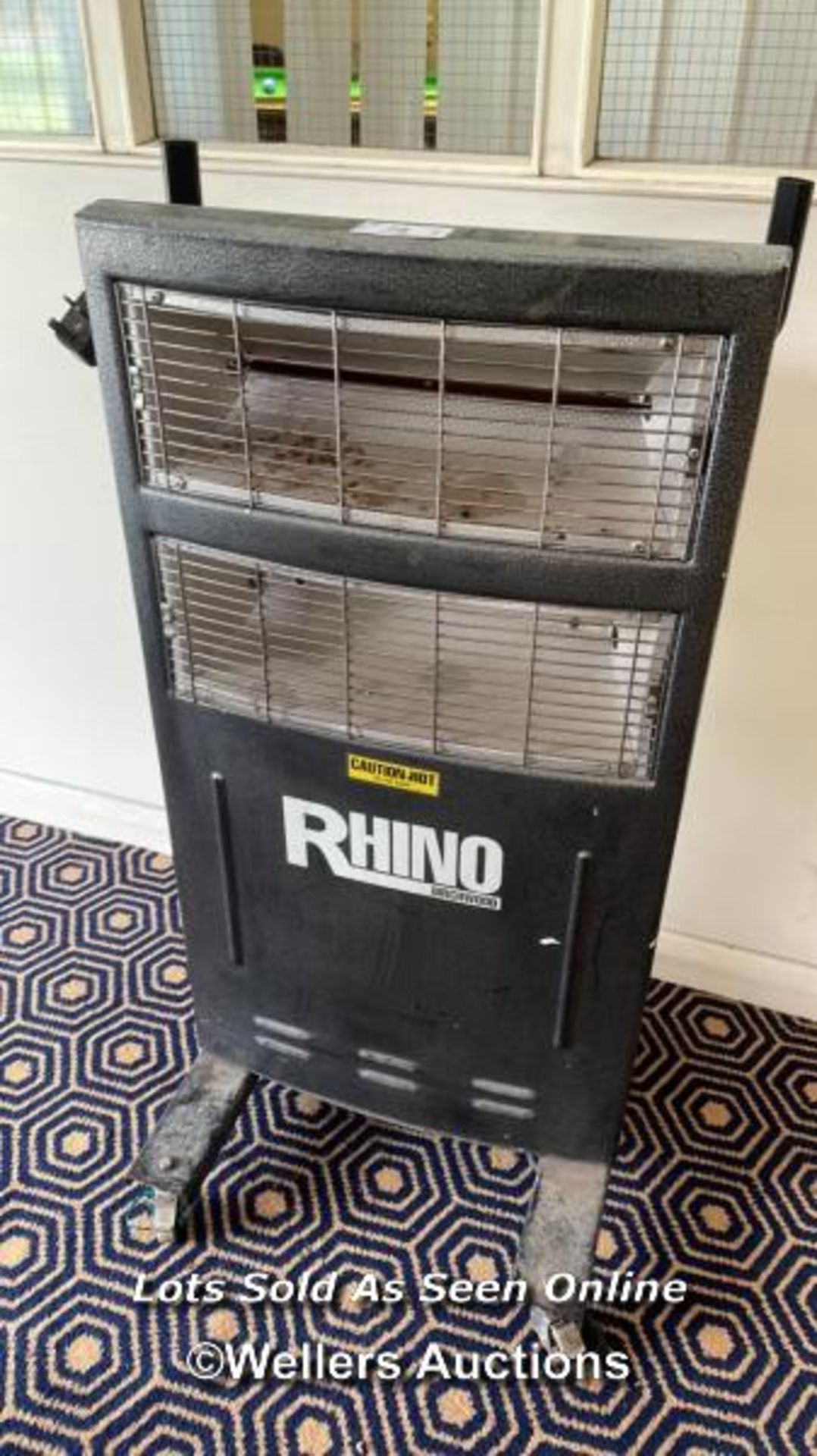 RHINO BIRCHWOOD ELECTRIC HEATER, 89CM (H) X 50CM (W) X 46CM (D) / COLLECTION LOCATION: OLD WOKING