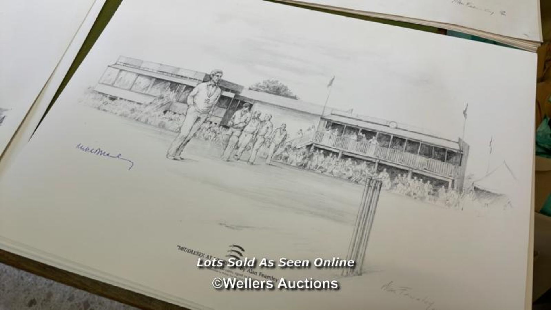 LARGE QUANTITY OF LIMITED EDITION CRICKET RELATED PRINTS BY ALAN FEARNLEY, INCLUDING THE PAVILION AT - Image 2 of 10