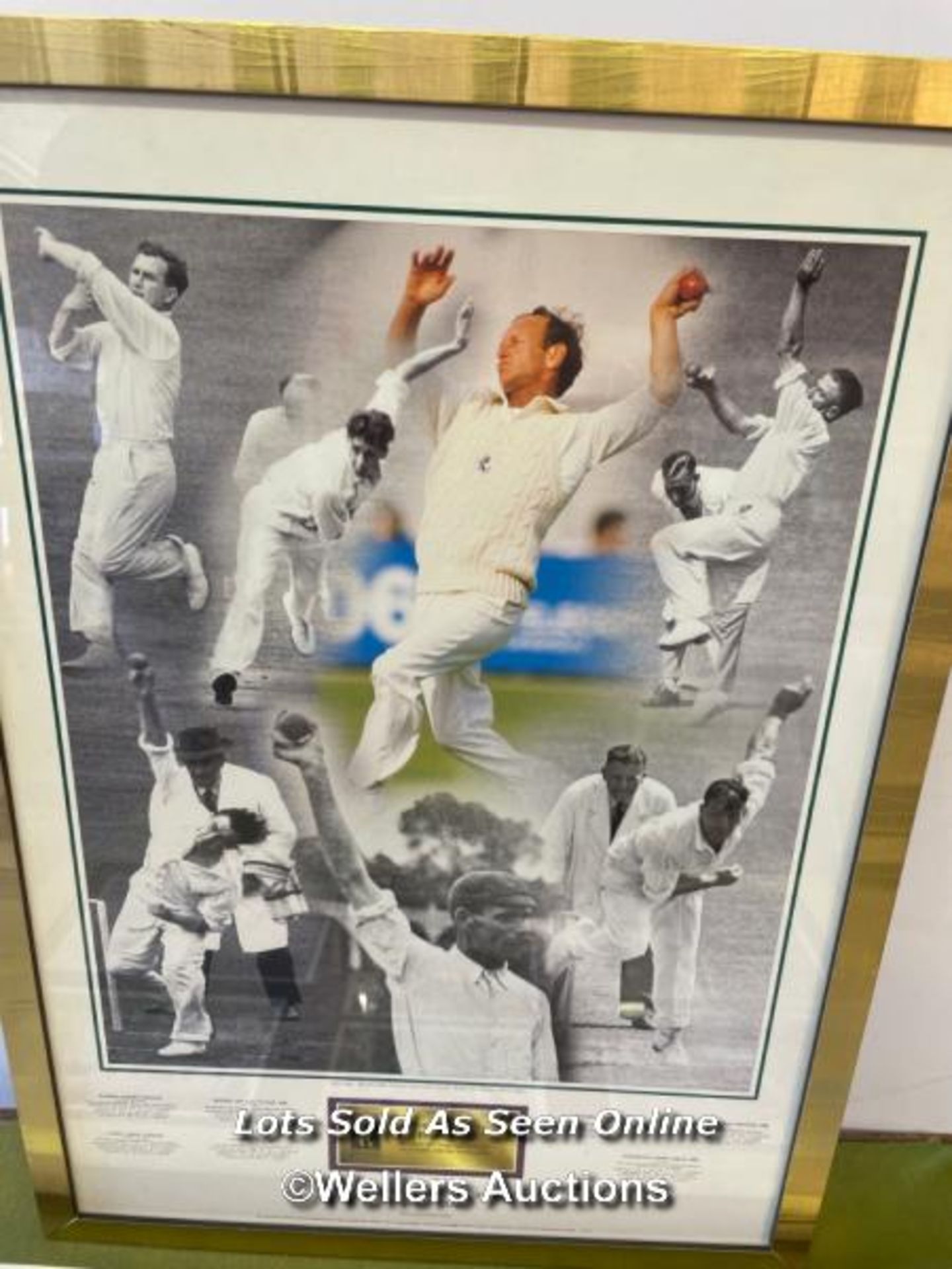 FRAMED AND GLAZED PHOTOGRAPH COLLAGE OF SUSSEX COUNTY CRICKET CLUB, COUNTY CHAMPIONS AND C&G - Image 4 of 4