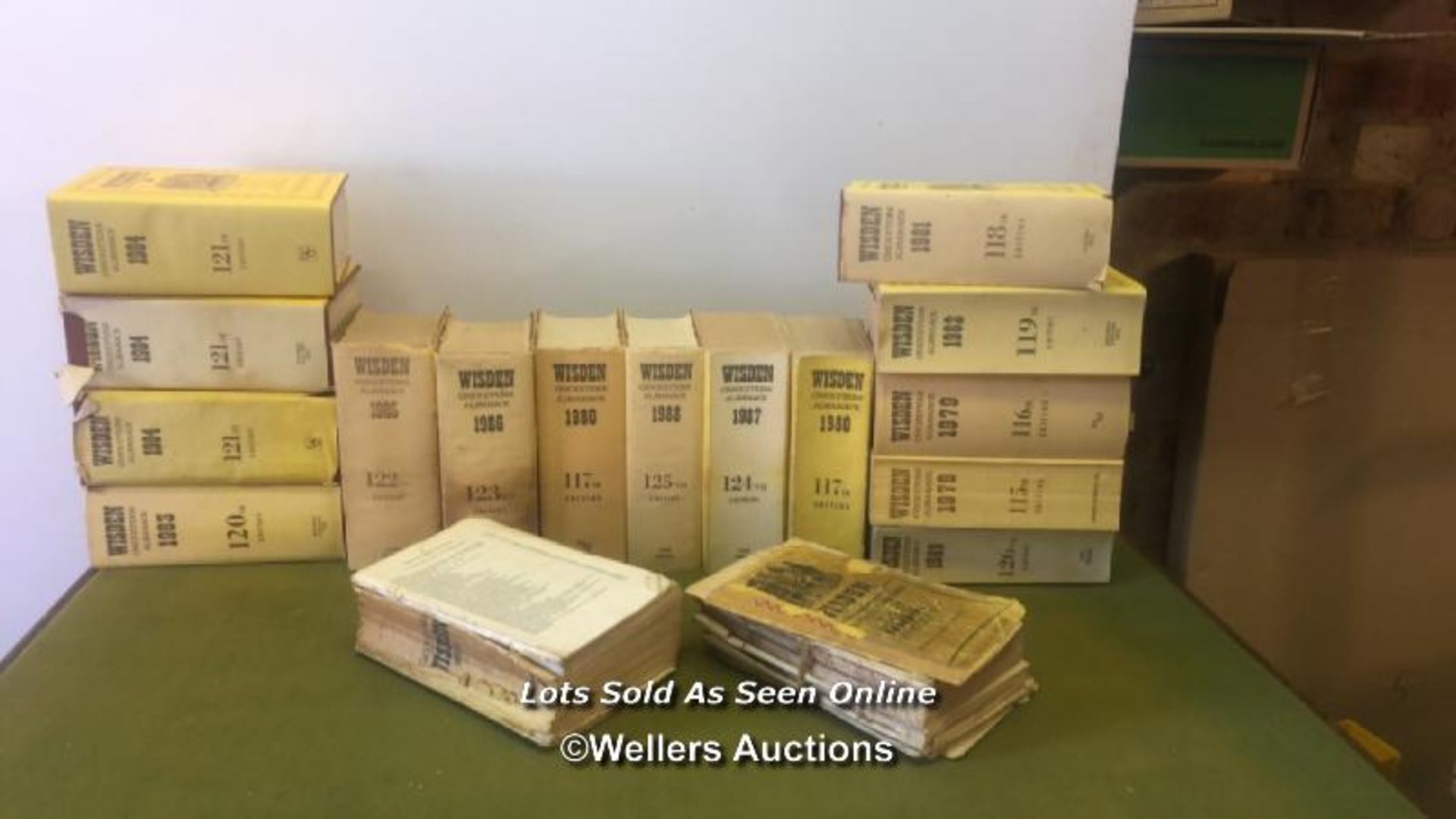 COLLECTION OF WISDEN CRICKET ALMANACK, VARIOUS YEARS, INCLUDING TWO FROM 1963