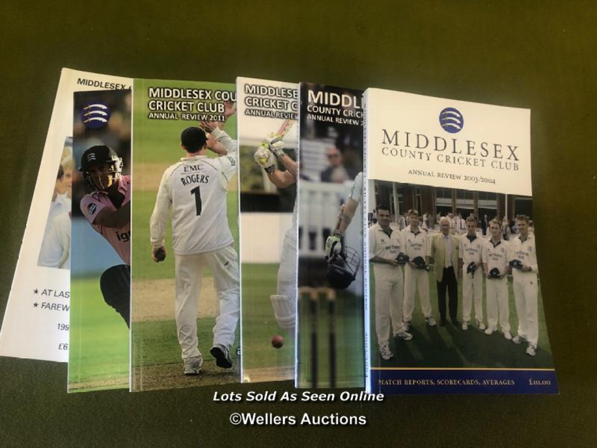 COLLECTION OF MIDDLESEX COUNTY CRICKET CLUB ANNUAL REVIEW BOOKS - 1992/93 AND 2004 TO 2013 - Image 2 of 2