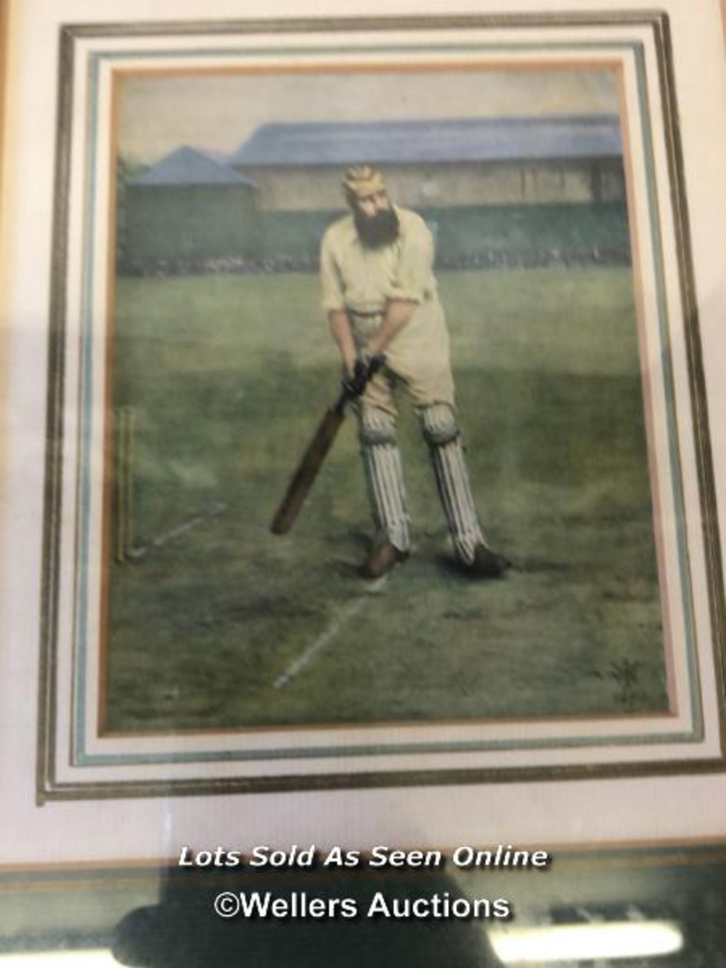 FIVE FRAMED AND GLAZED PRINTS, FOUR OF YOUNG CHILDREN PLAYING CRICKET AND ONE OF W G GRACE (THE - Image 5 of 5