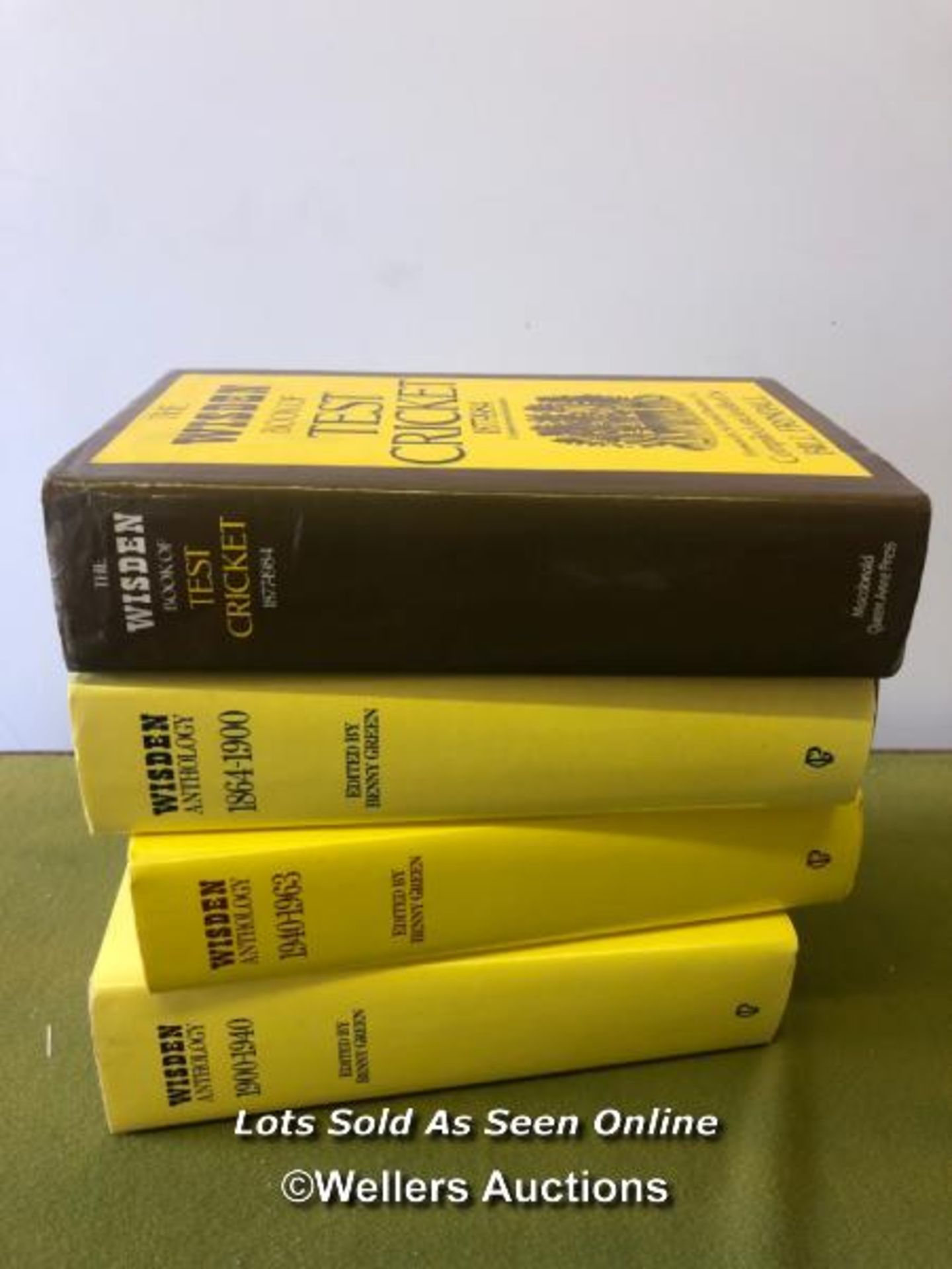 THREE WISDEN ANTHOLOGY HARDBACK BOOKS, 1864-1900, 1900-1940 AND 1940-1963, TOGETHER WITH THE