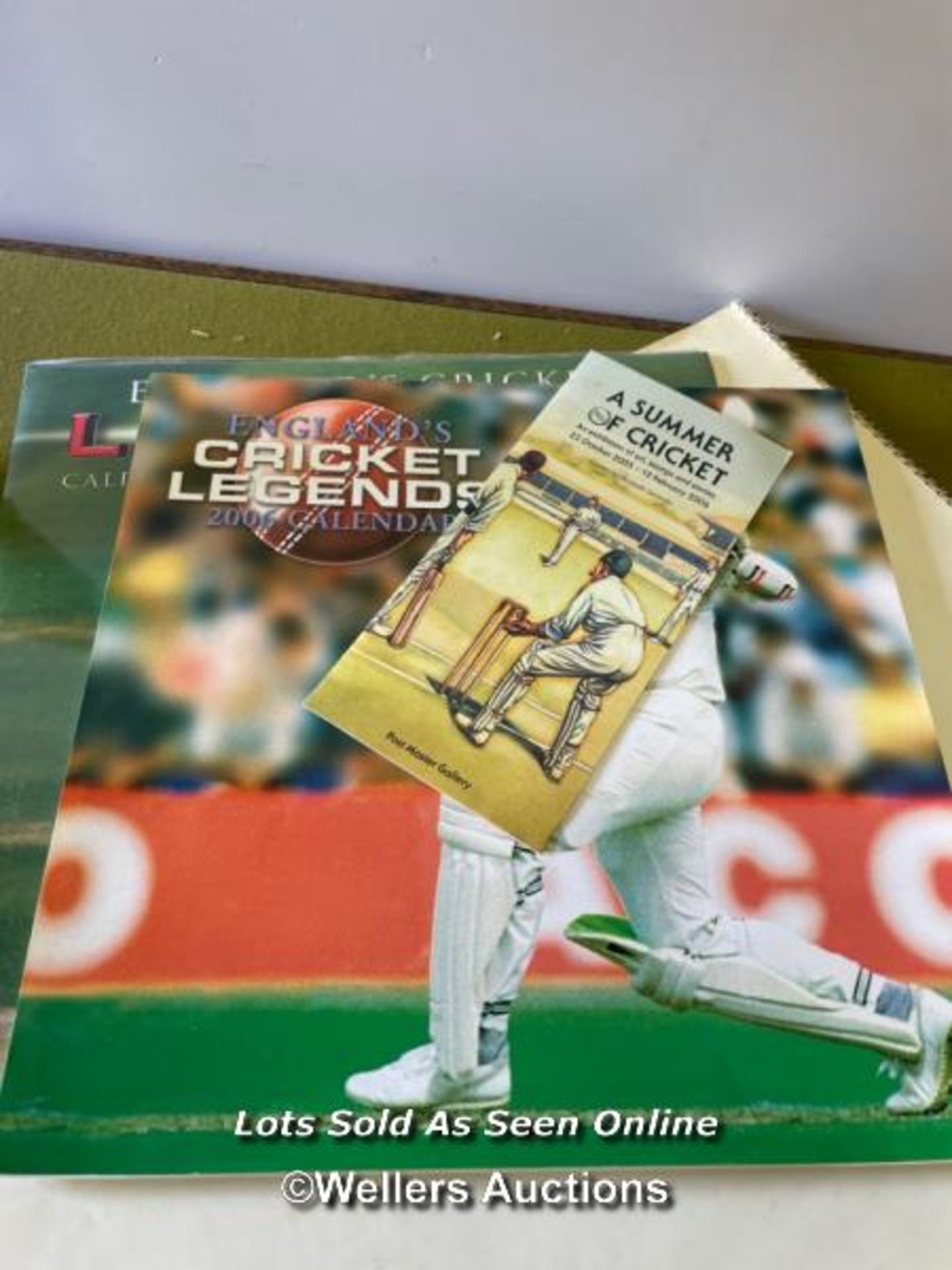 CRICKET MEMORABILIA, MOSTLY CALENDARS - Image 3 of 3