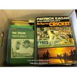 COLLECTION OF HARDBACK BOOKS, MAINLY CRICKET