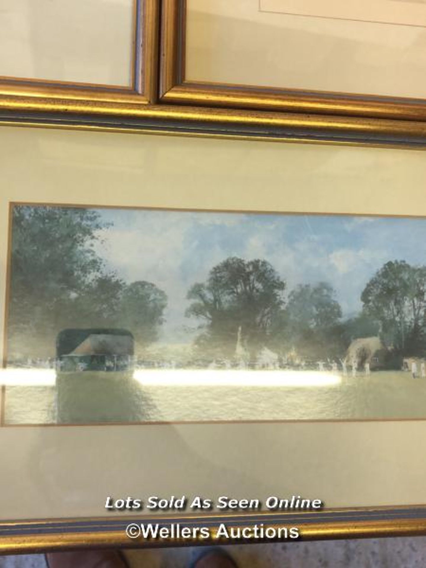 SEVEN FRAMED AND GLAZED PRINTS OF CRICKET SCENES. THE LARGEST 40CM X 29CM - Image 8 of 8