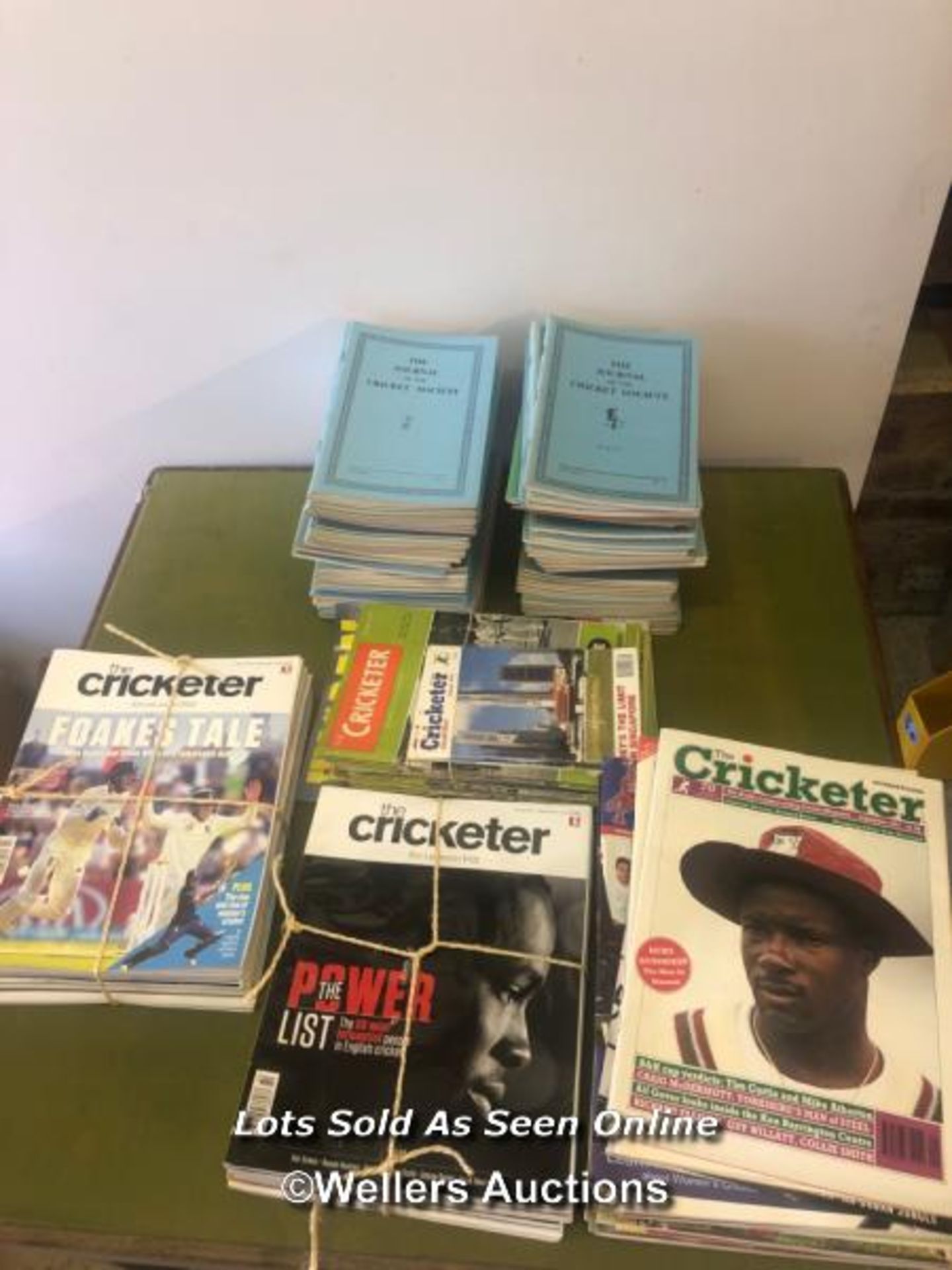 COLLECTION OF CRICKET SOCIETY JOURNALS, TOGETHER WITH A COLLECTION OF 'THE CRICKETER' MAGAZINES