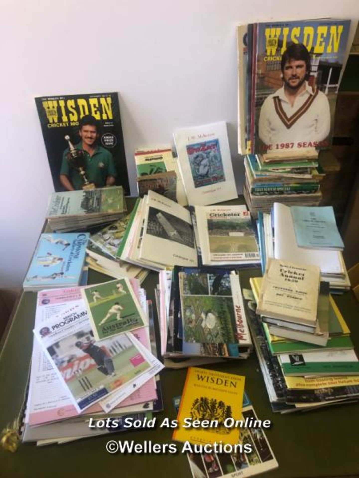 COLLECTION OF CRICKET PROGRAMMES AND MEMORABILIA