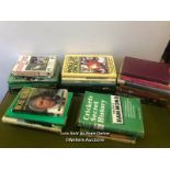 COLLECTION OF HARDBACK BOOKS, MAINLY CRICKET