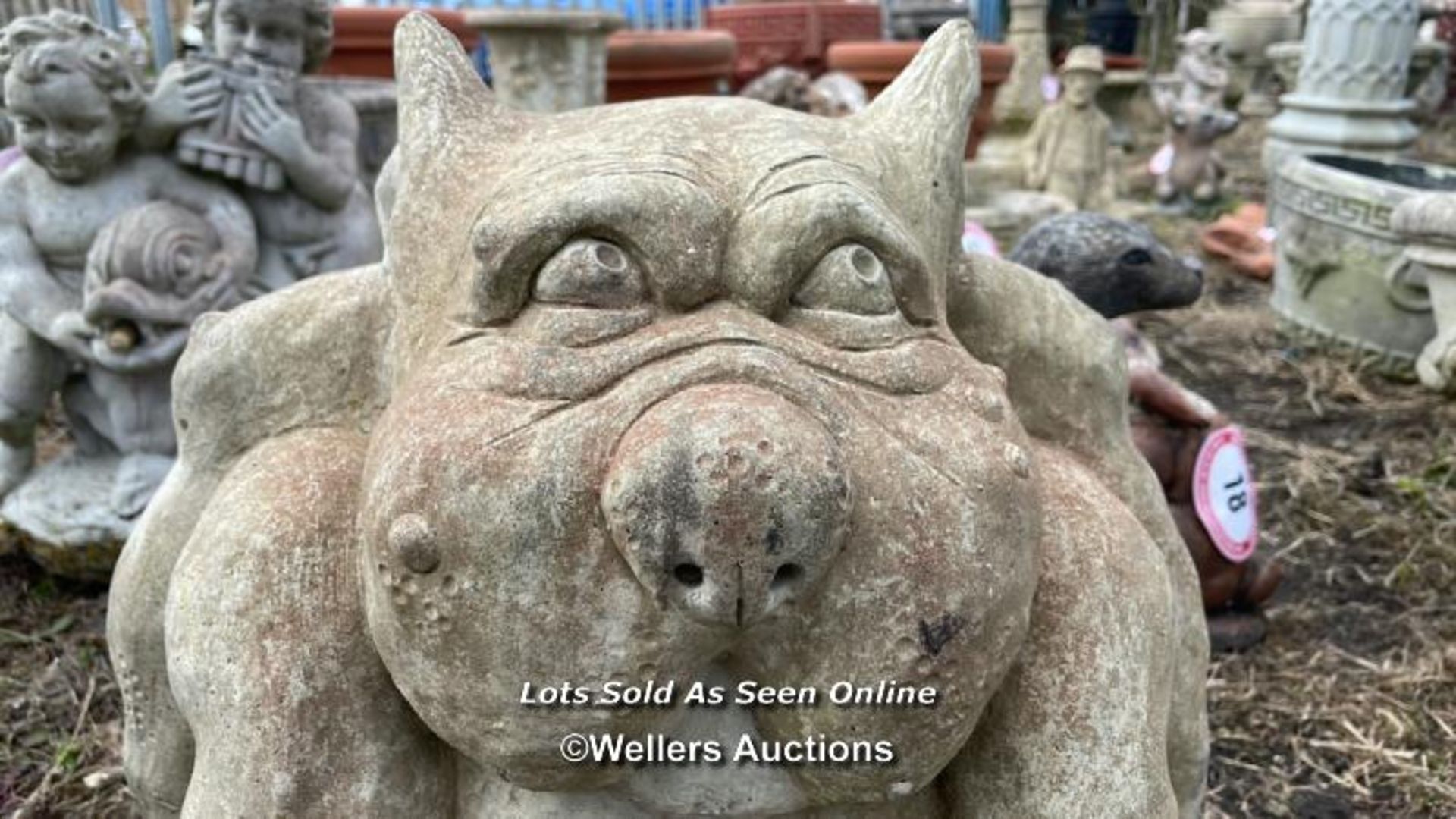 *SEATED GOBLIN, 47CM (H) / COLLECTION LOCATION: ALBOURNE (BN6), FULL ADDRESS AND CONTACT DETAILS - Image 2 of 3