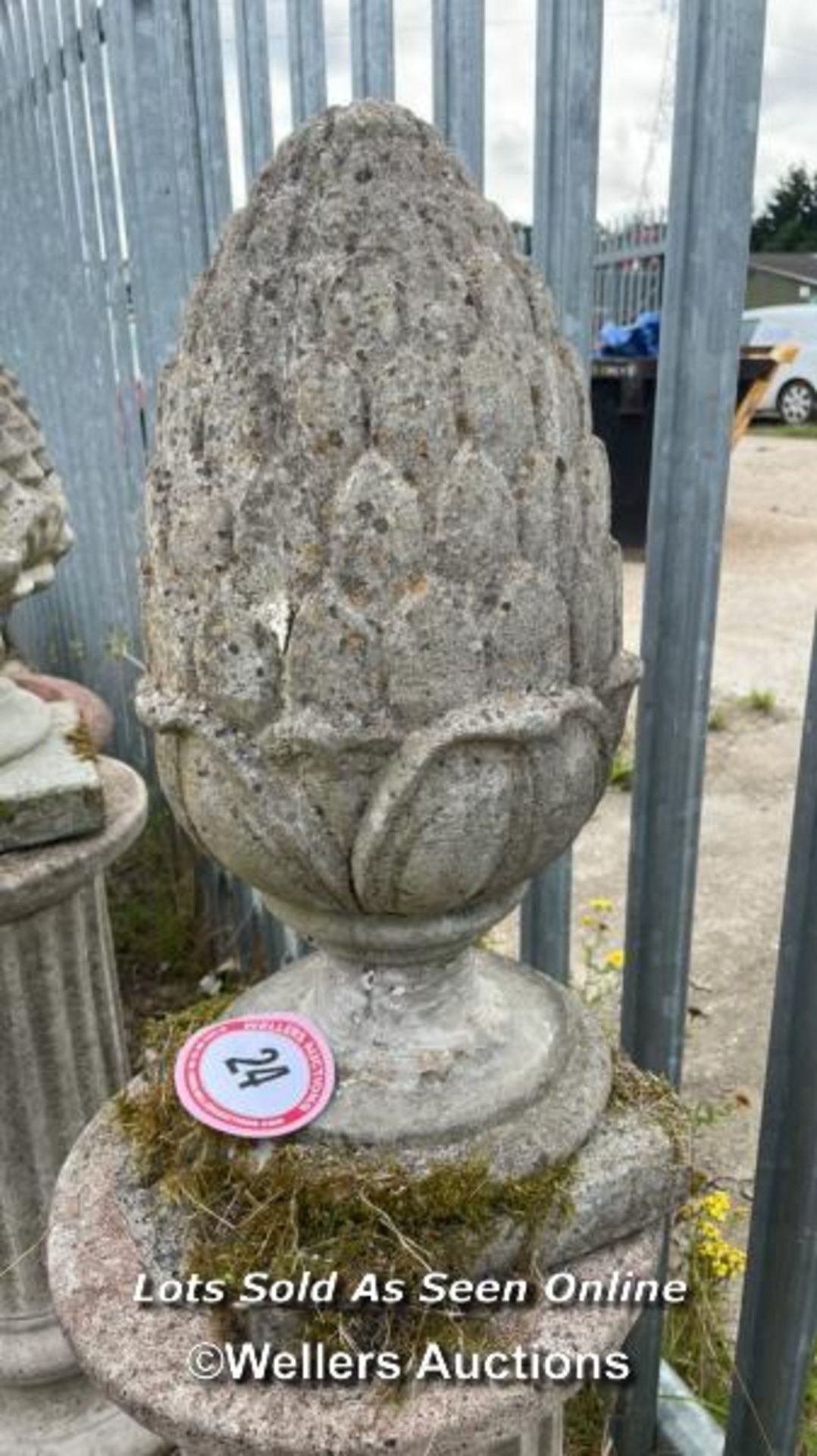 *RECONSTITUTED STONE FINIAL, 55CM (H) / COLLECTION LOCATION: ALBOURNE (BN6), FULL ADDRESS AND CONTAC - Image 2 of 3