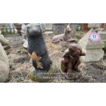 *OTTER AND A RABBIT, OTTER 36CM (H) / COLLECTION LOCATION: ALBOURNE (BN6), FULL ADDRESS AND