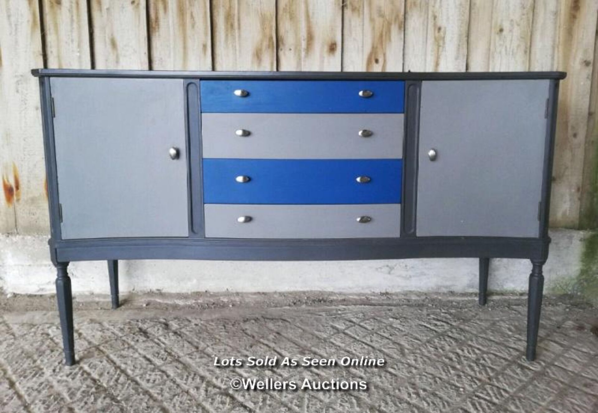 Painted Edwardian sideboard, size 145cm x 85cm x 48cm. Some scratches to top. - Image 2 of 2