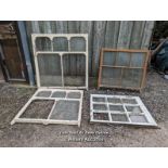 4 Victorian window casements for restoration. Some broken glass. These make great mirrors.