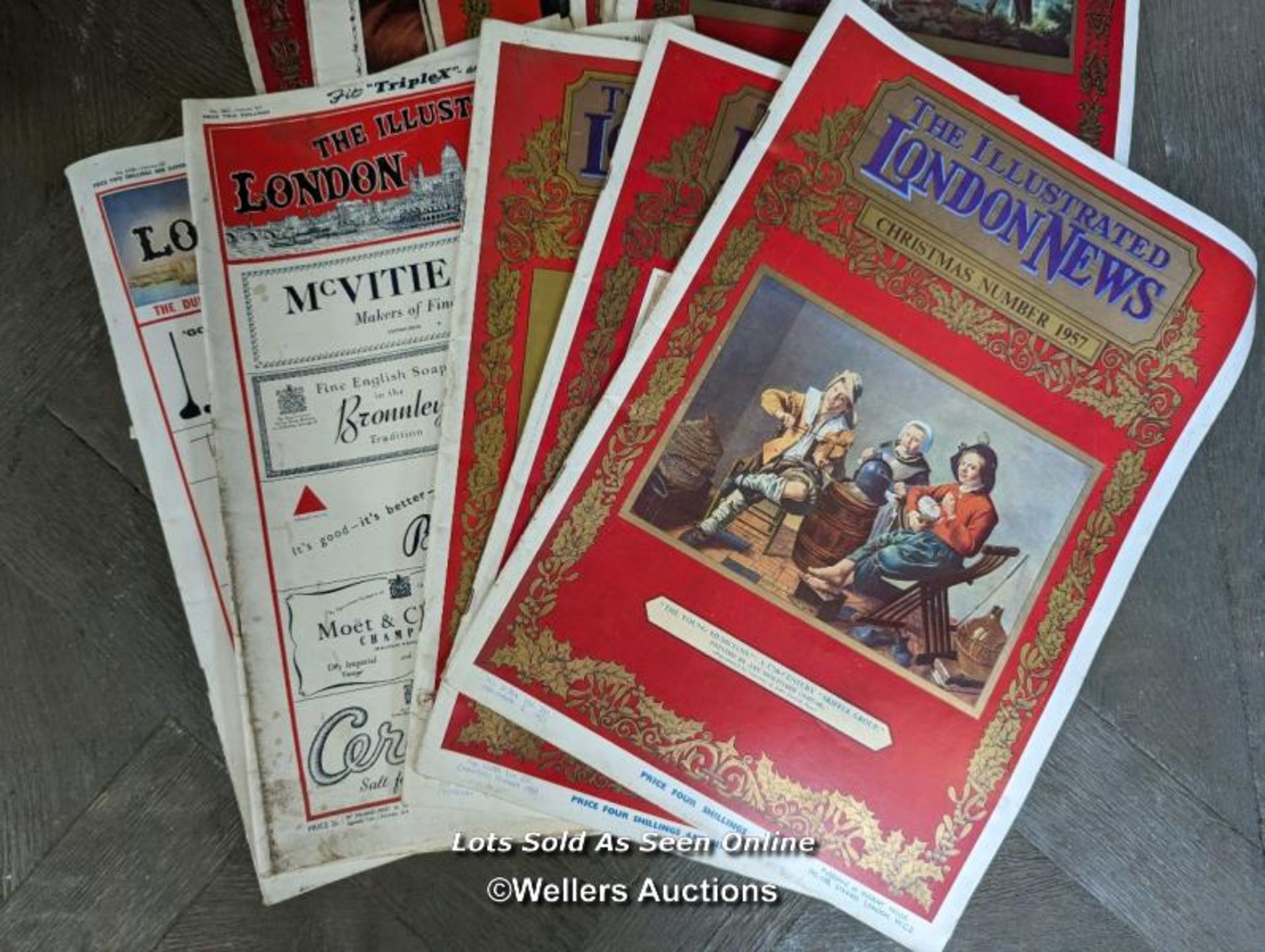 8 London Illustrated news Christmas editions. 1942, 1945, 1954, 1957, 1959, 1960, 1969. great - Image 2 of 3