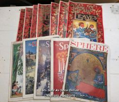 12 Christmas magazines inc Holly Leaves and The Sphere. Dates from 1946 to 1963.