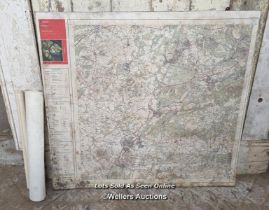 3 maps, local interest. One of Petersfield area mounted on a board. 2 older maps of Selborne and