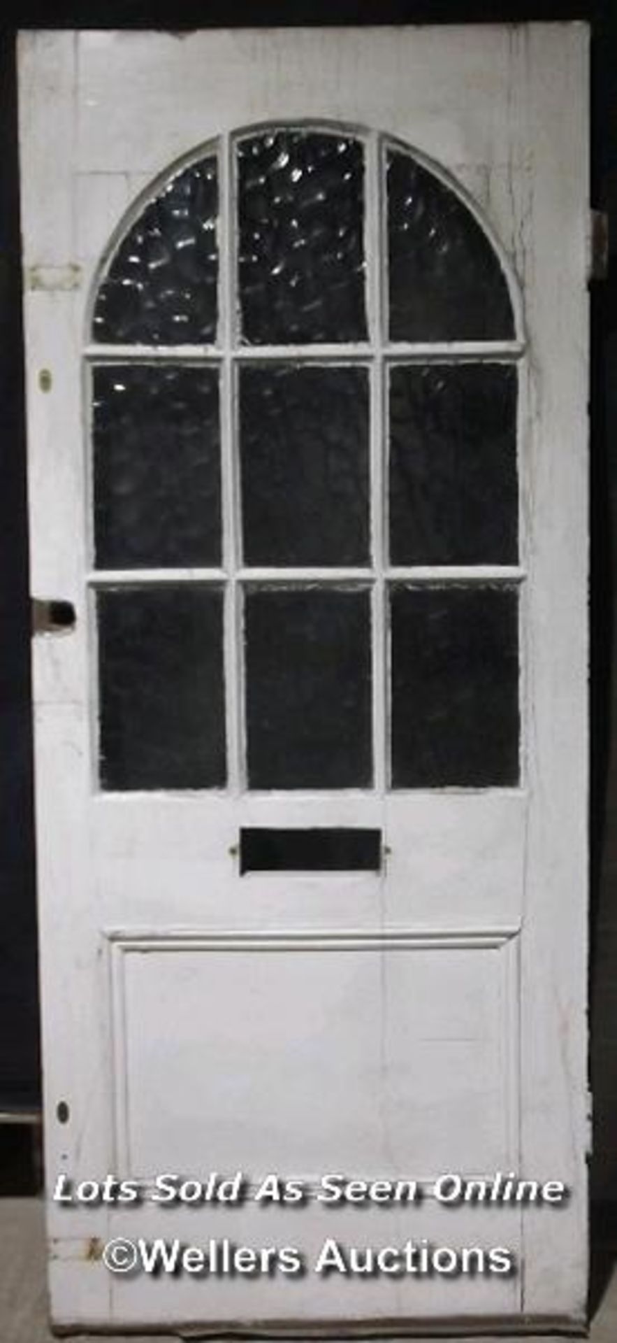 2 pine doors C1900 for restoration. Approx size of both 91cm x 211cm x 4.5cm. Please note glass is - Image 4 of 6