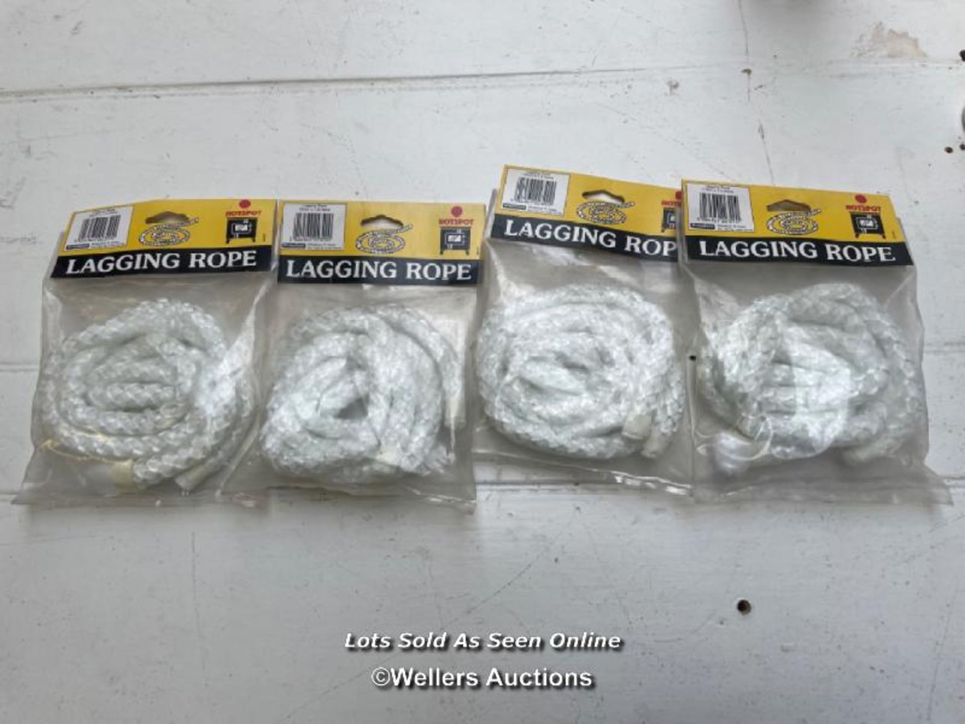 Fireplace spares. Lagging rope for fire proofing stoves. 5 x magnetic thermometers. 2 x marble