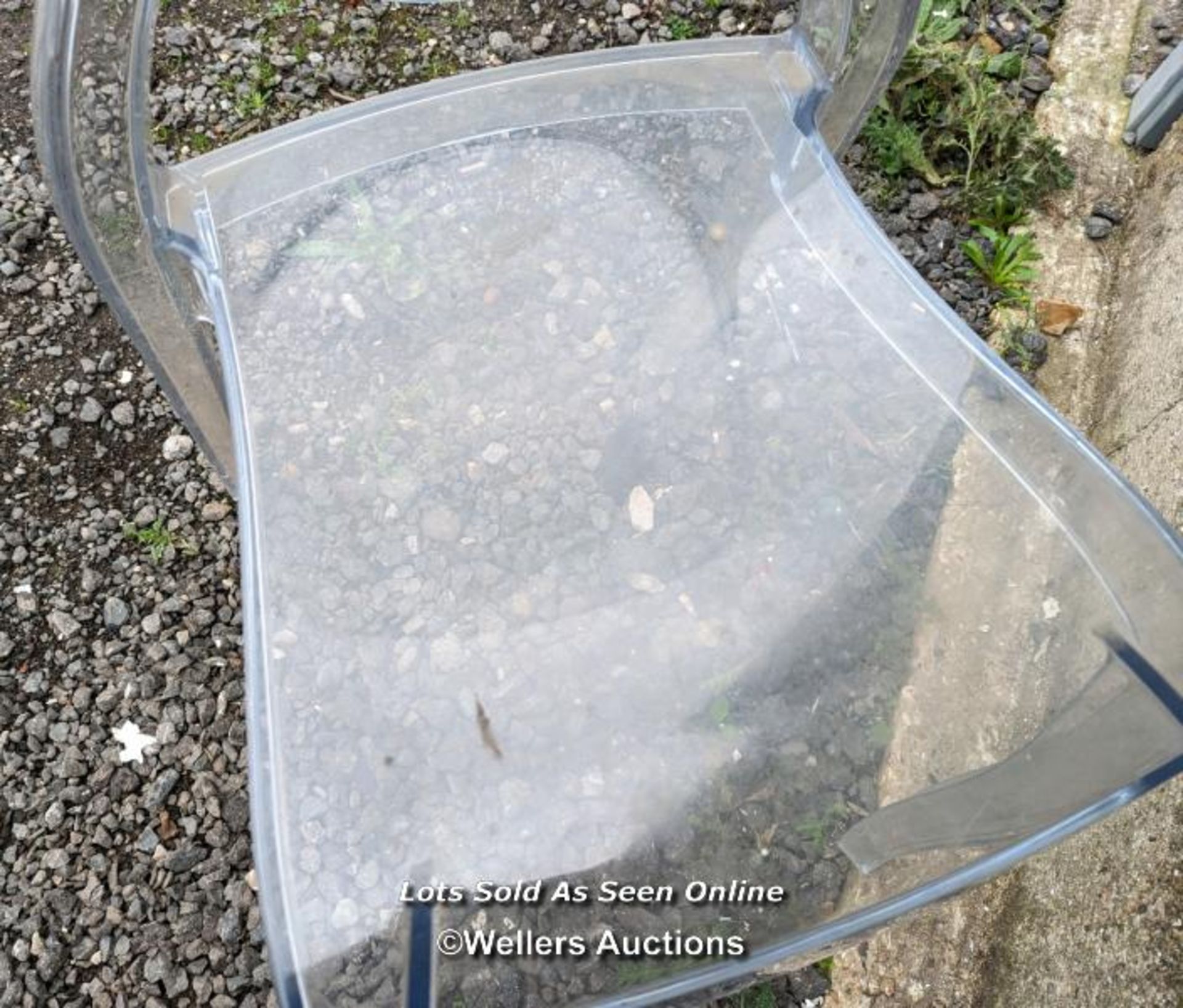 Clear plastic 'ghost chair', 89cm x 41cm x 41cm. - Image 5 of 5