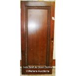 Edwardian mahogany door with carved moulding. C1935. 85cm x 197cm x 4.5cm