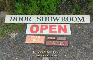 Collection of old signs