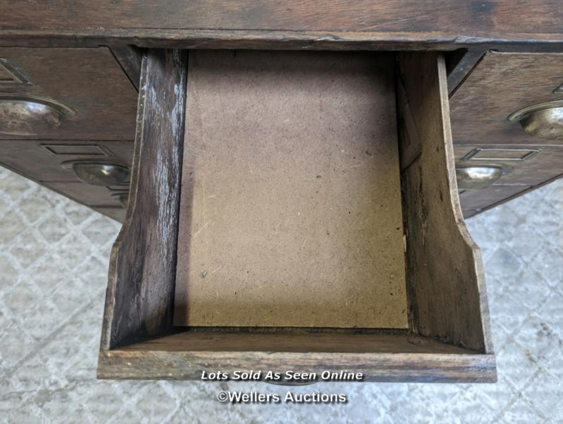 Apocathery chest. Oak drawers with pine frame and ply sides. Was in a boat so had a sloped back. - Image 4 of 6