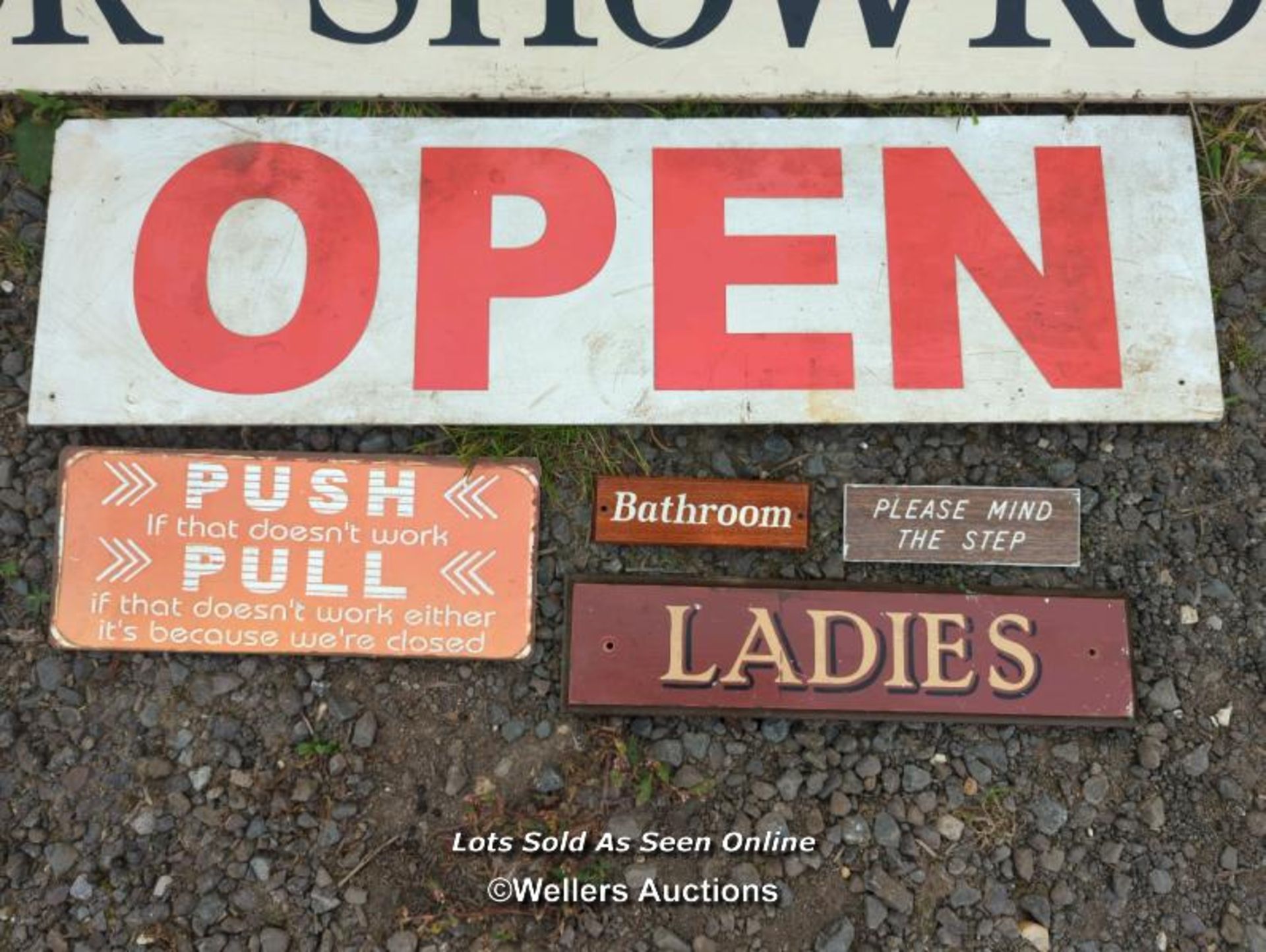 Collection of old signs - Image 2 of 3