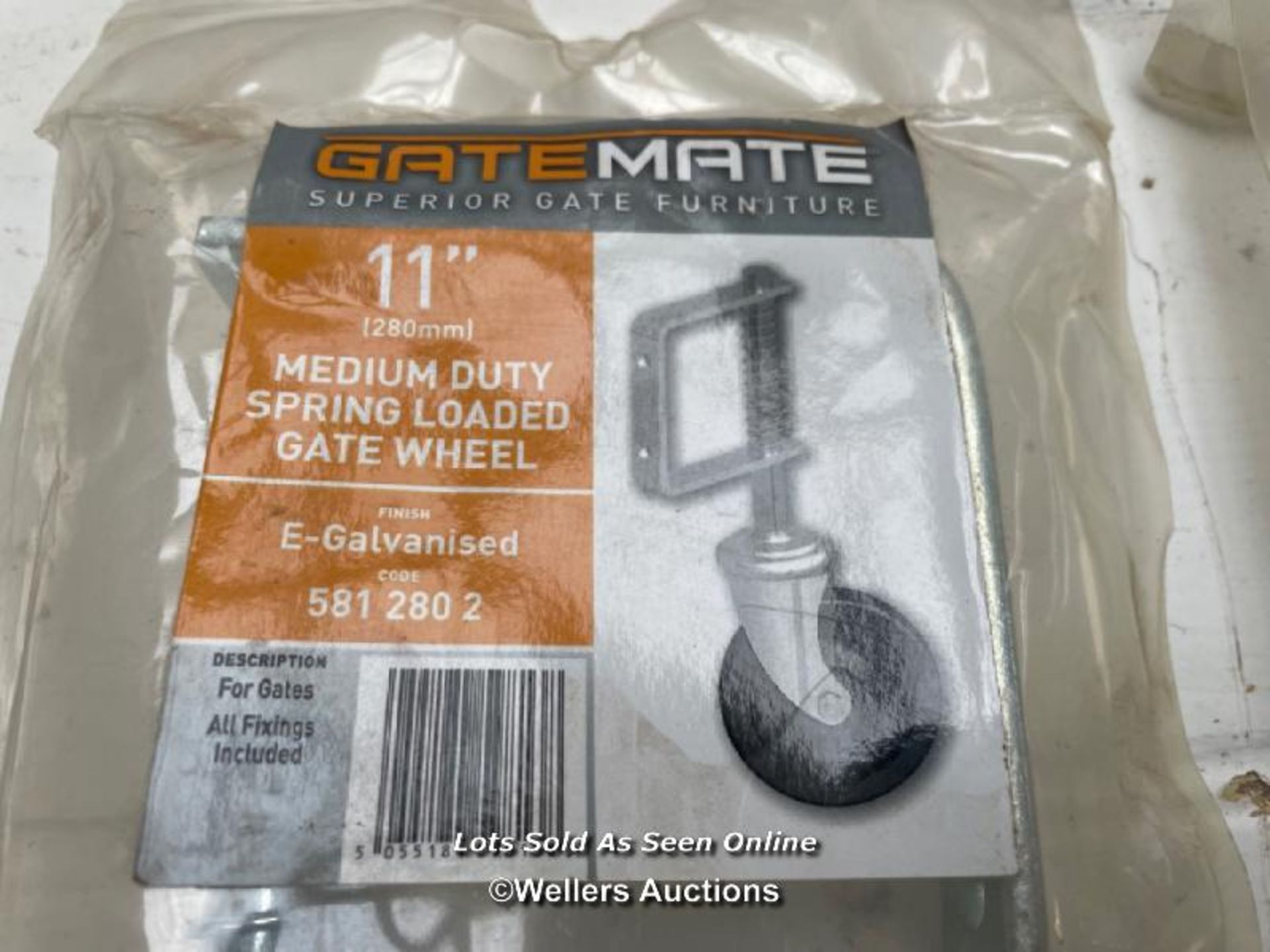 4 sprung gate wheels, 280mm - Image 2 of 2