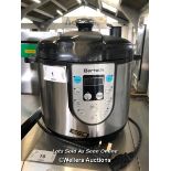 *BERTELIN BL6521 PRESSURE COOKER / COLLECTION LOCATION: PETERBOROUGH (PE1)