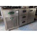 *FOSTER EPRO1/2H REFRIGERATION COUNTER, 82.5CM (H) X 140CM (W) X 70CM (D) / COLLECTION LOCATION: