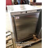 *POLAR CD080 UNDERCOUNTER FRIDGE, 83CM (H) X 60CM (W) X 59CM (D) / COLLECTION LOCATION: PETERBOROUGH