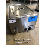 *ROYAL CATERING RCBM-1/3-150A-GN BAIN MARIE / COLLECTION LOCATION: PETERBOROUGH (PE1)